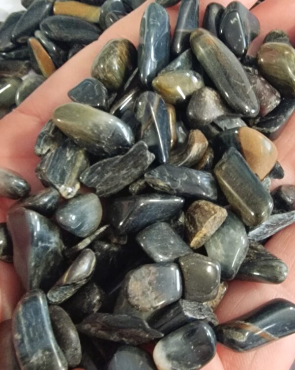 Mini Pietre di Occhio di Falco 100 gr - immagine 2