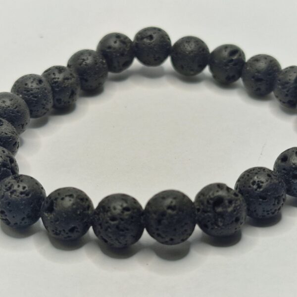 Bracciale con Sfere in Pietra Lavica - immagine 3