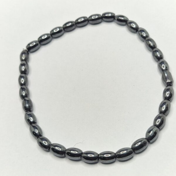 Bracciale con Perline Ovali in Ematite - immagine 4
