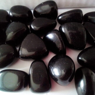 Ossidiana Nera Pietra Burattata Lucidata