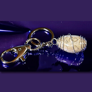 Portachiavi con Corallo Fossile