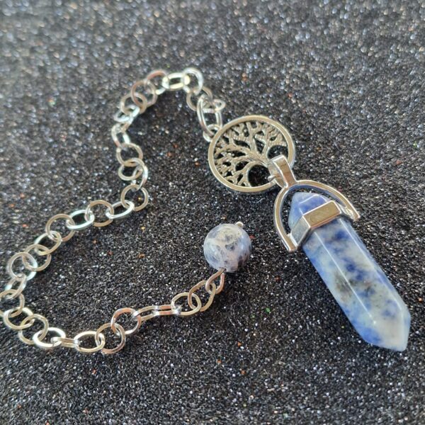 Pendolo con Biterminato in Sodalite con Albero della Vita Pendolino