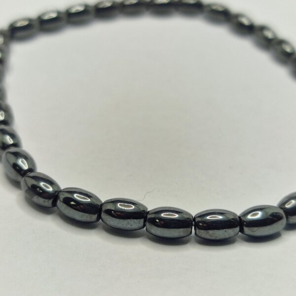 Bracciale con Perline Ovali in Ematite - immagine 2