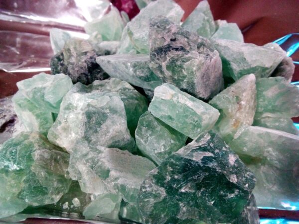 Fluorite Verde Fluorina Pietra Grezza