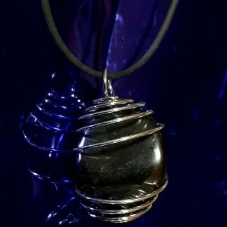 Ciondolo con Shungite Pietra Burattata Lucidata