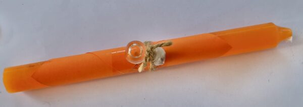 CANDELE RITUALI CON OLIO PER LA VESTIZIONE ARANCIO