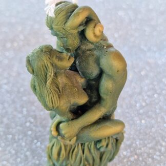 CANDELA Figurata DIO GIOVE AMMONE con DEA