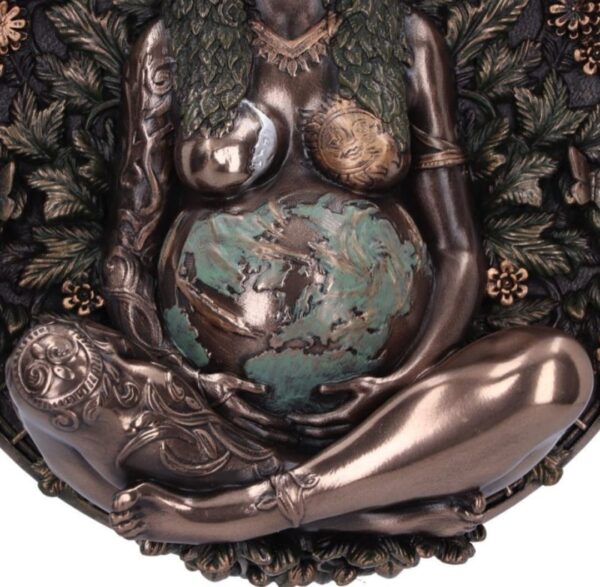 MOTHER EARTH BRONZE WALL PLAQUE - immagine 3