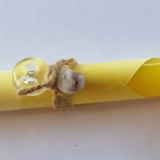 CANDELE RITUALI CON OLIO PER LA VESTIZIONE GIALLA