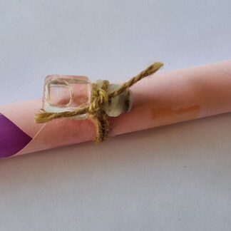 CANDELE RITUALI CON OLIO PER LA VESTIZIONE VIOLA