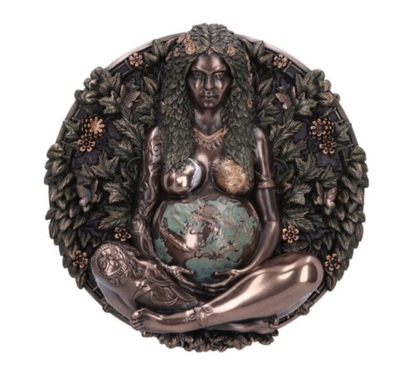 MOTHER EARTH BRONZE WALL PLAQUE - immagine 2