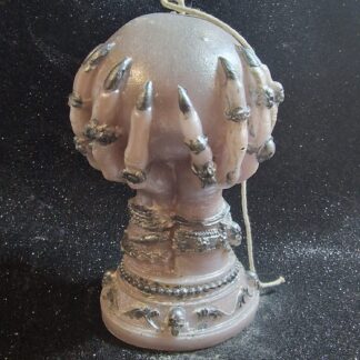 CANDELA Artigianale Mani di Strega con Sfera