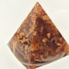 Piramide in Orgonite Corniola e Punta di Quarzo Ialino Nodo Celtico - immagine 4
