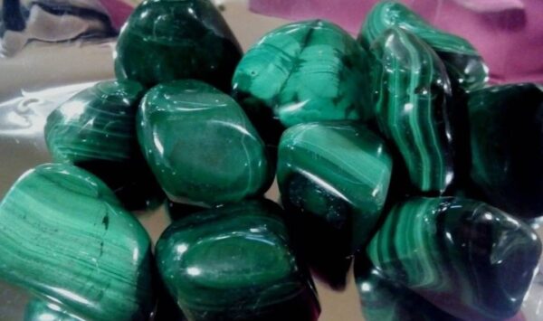 Malachite Pietra Grande Lucidata Burattata