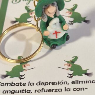 Amuleto strega della Salute portachiavi