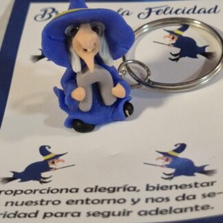 Amuleto strega della Felicità portachiavi