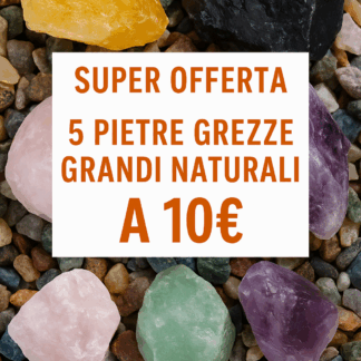 Set 5 Pietre Grezze Naturali – Cristalli Energici e Unici